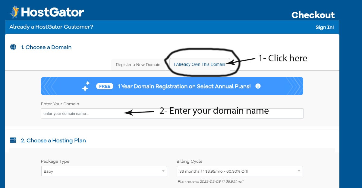 CBD Hosting instructions